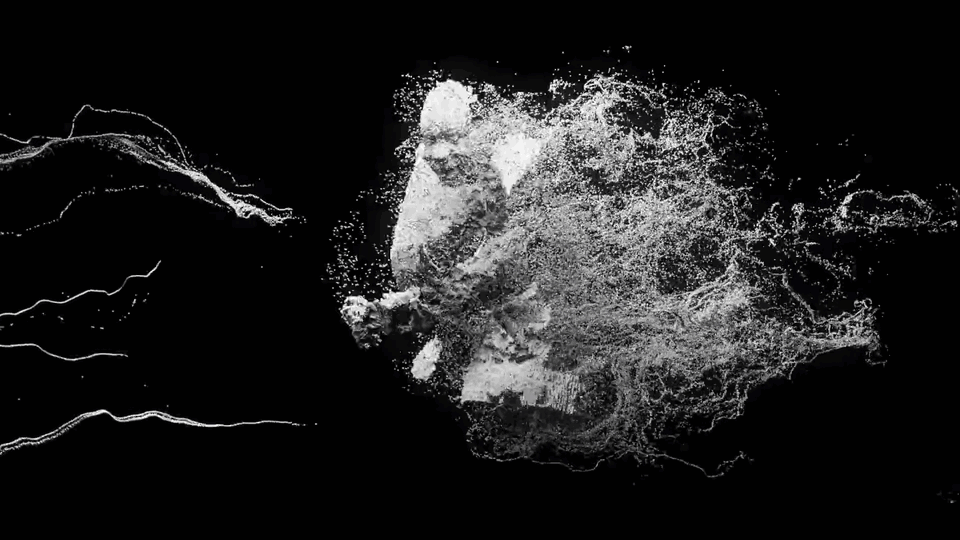 Scenes of Adb al malik video clip made with houdini